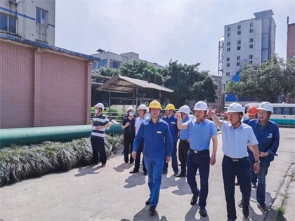 瀘天化集團(tuán)公司黨委書記、董事長(zhǎng)潘建華帶隊(duì)來我公司開展“五一”節(jié)前安全環(huán)保綜合督查
