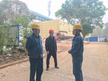 瀘天化股份公司黨委書記、董事長廖廷君督導重點項目建設工作