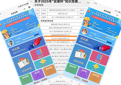 瀘天化股份公司在省市安全知識競賽中斬獲佳績